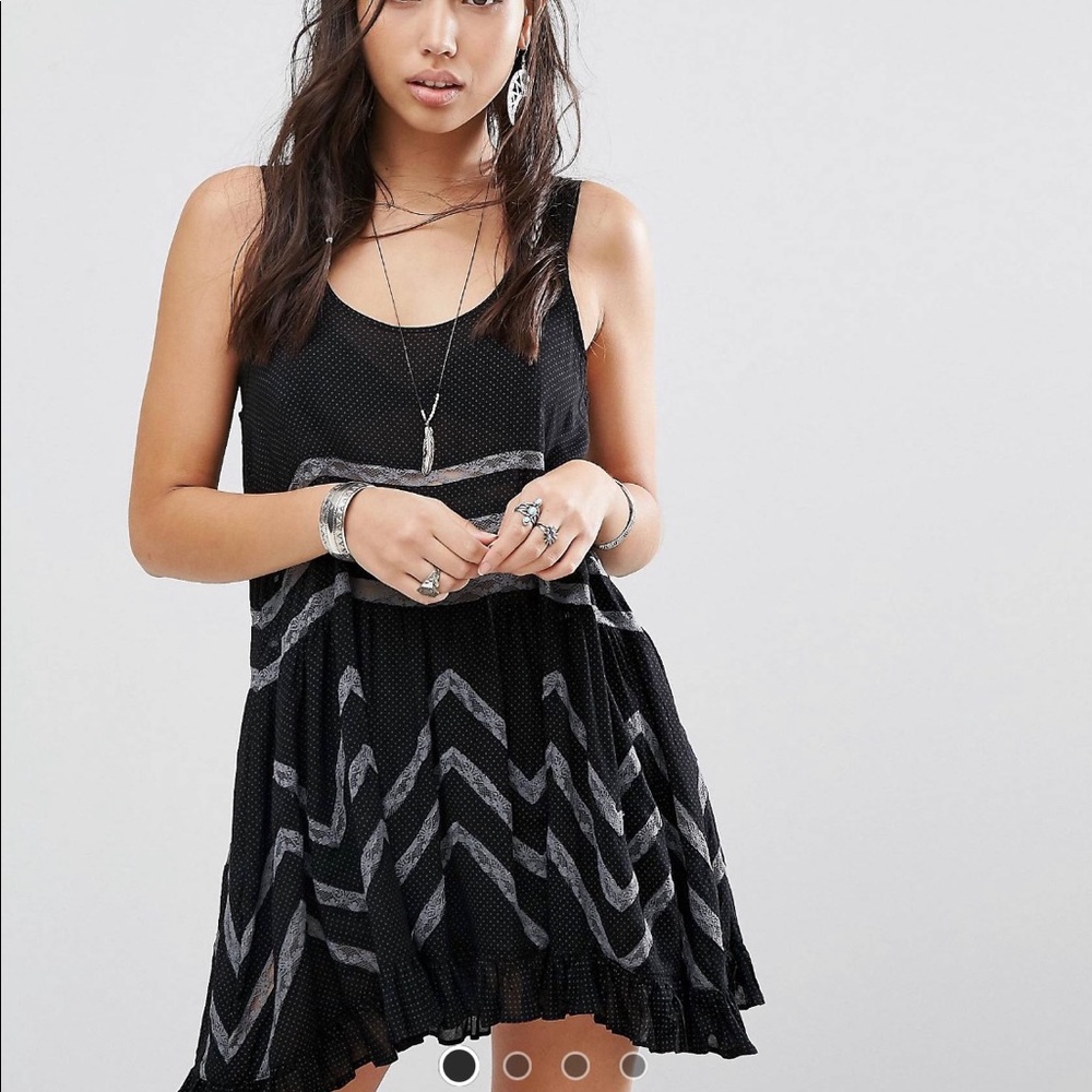 Free People Voile Lace Trapeze Slip Dress
